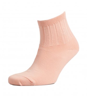 Superdry Pack of 3 pairs of ankle socks white, lilac, pink
