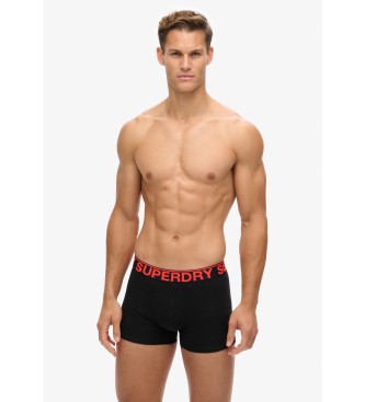 Superdry Paket 2 bokseric iz organskega bombaža, sive, črne