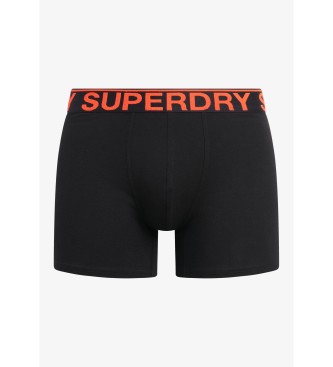 Superdry Paket 2 bokseric iz organskega bombaža, sive, črne