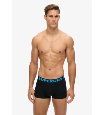 Superdry Set 2 Bxers Classic negro, marino