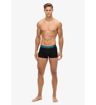 Superdry Set 2 Bxers Classic negro, marino