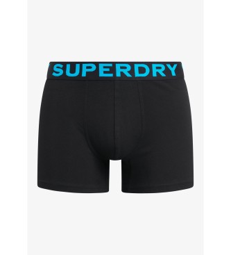 Superdry Set 2 Bxers Classic negro, marino