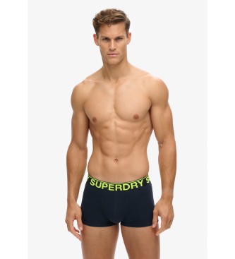 Superdry Pack de 2 Bxers Clsicos gris, marino 