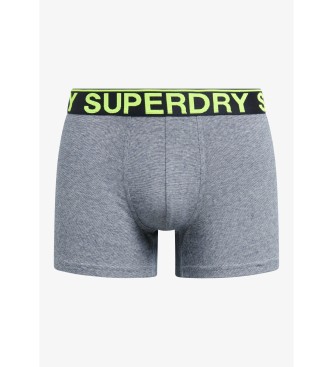 Superdry Pack de 2 Bxers Clsicos gris, marino 
