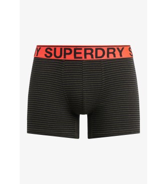 Superdry Paket 3 kratkih hlač Boxer Text black, green