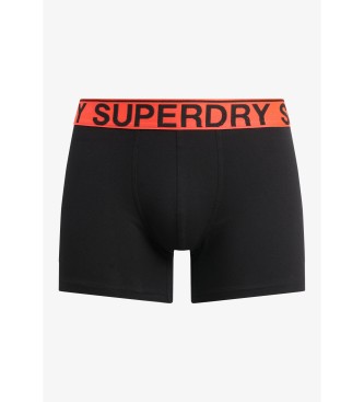 Superdry Paket 3 kratkih hlač Boxer Text black, green