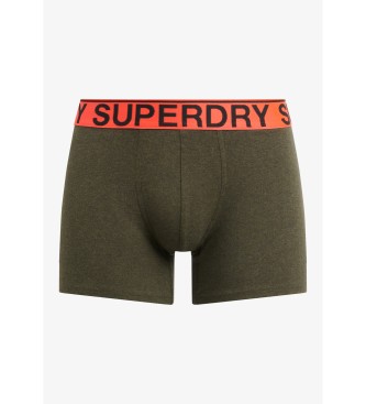 Superdry Paket 3 kratkih hlač Boxer Text black, green