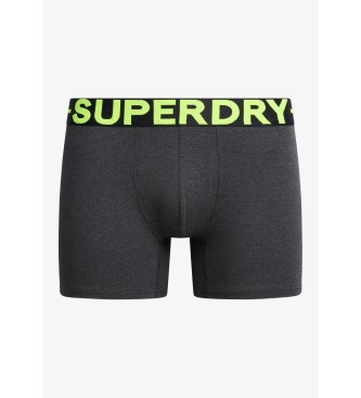 Superdry Paket 3 bokserjev Design modra, mornarica, črna