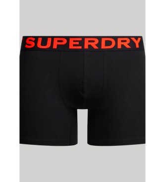 Superdry Pack 3 Boxers Marque gris, blanc, noir