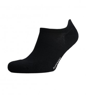 Superdry Pack de calcetines deportivos de algodn orgnico negro