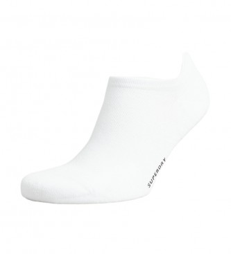 Superdry Confezione di calzini sportivi bianchi in cotone biologico