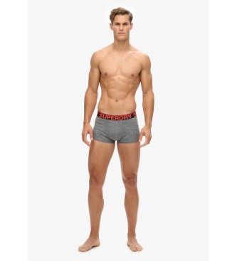 Superdry Paket 3 bokserjev Blagovna znamka oranžna, siva, črna