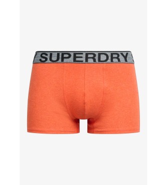 Superdry Paket 3 bokserjev Blagovna znamka oranžna, siva, črna