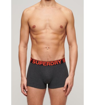 Superdry Pack 3 Bxers de algodn orgnico gris