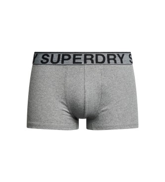 Superdry Set 3 boxershorts van biologisch katoen grijs, groen, zwart