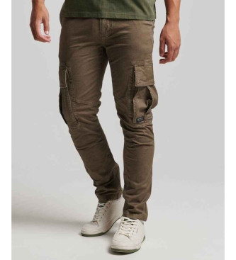 Superdry Spodnie cargo Core brązowe