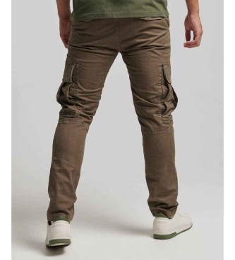 Superdry Spodnie cargo Core brązowe