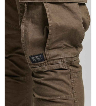 Superdry Spodnie cargo Core brązowe