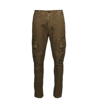 Superdry Spodnie cargo Core brązowe