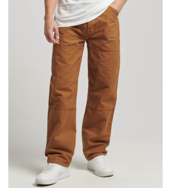 Superdry Pantaln Carpenter marrn