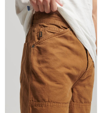 Superdry Pantaln Carpenter marrn