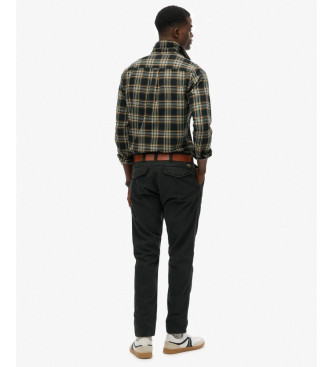 Superdry Spodnie Chino Utility w kolorze czarnym