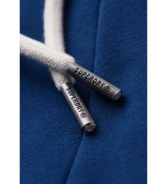 Superdry Pantaloni classici con logo vintage Heritage blu scuro