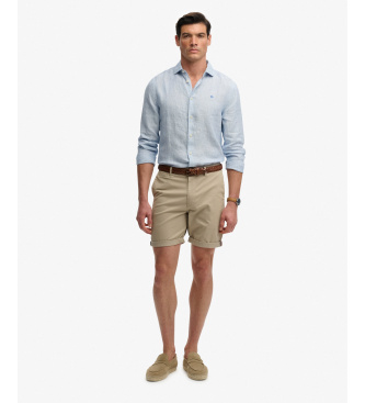 Superdry Premium Normale Chino Korte Broek beige