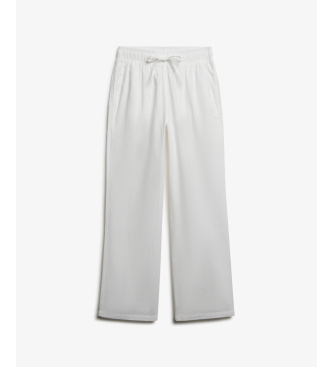 Superdry Pantaloni bianchi elasticizzati