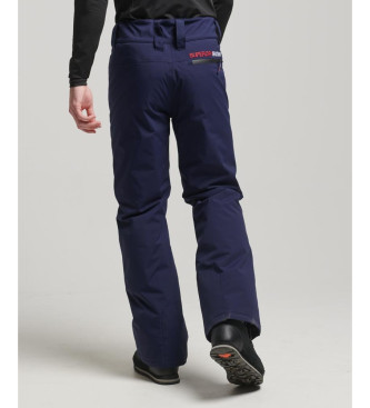 Superdry Pantaloni da sci attillati blu scuro