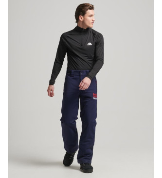 Superdry Pantalon de ski bleu marine ajust