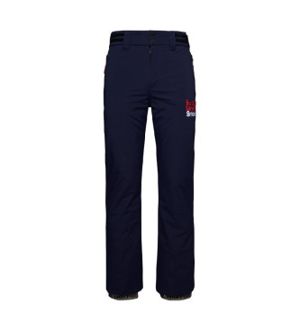 Superdry Pantaloni da sci attillati blu scuro