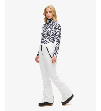 Superdry Pantalon de ski ajust softshell blanc