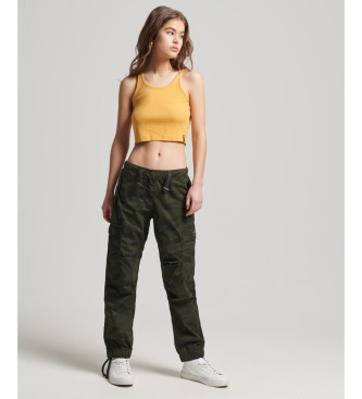 Superdry Paratrooper style trousers green