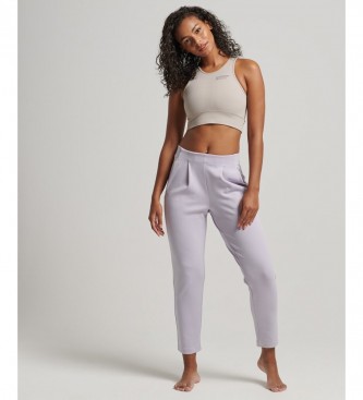 Superdry Flex Fitted Jogger Trousers lilac