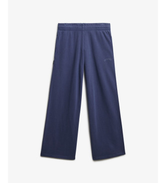 Superdry Athletic Essentials Logo Garment Dyed Jogger Trousers bl