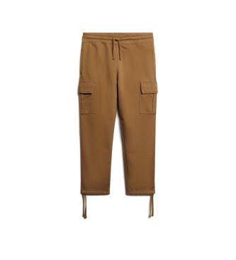 Superdry Pantaloni jogger cargo larghi marroni