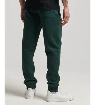 Superdry Jogger trousers with logo Essential green