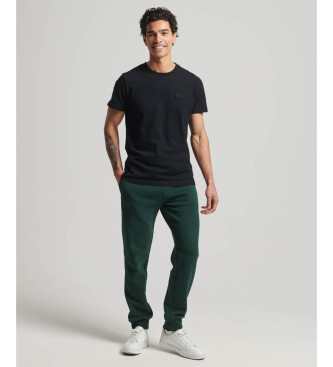 Superdry Spodnie jogger z logo Essential zielone