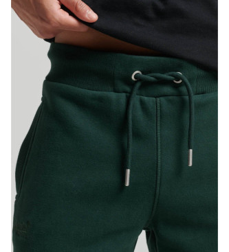 Superdry Pantaloni jogger con logo Essential verde