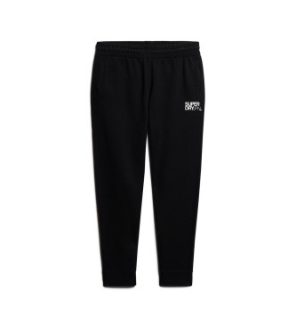 Superdry Jogger hlače z logotipom Sportswear črne