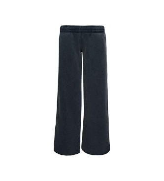 Superdry Navy wide-leg jogger trousers