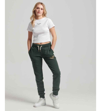 Superdry Luksuzne jogger hlače zelene barve