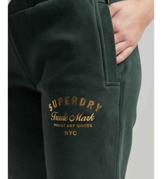 Superdry Luksuzne jogger hlače zelene barve