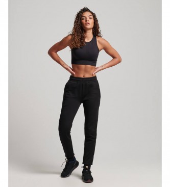 Superdry Techniczne spodnie jogger w kolorze czarnym