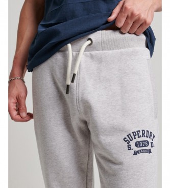 Superdry Vintage telovadnica atletske Jogger hlače sive barve