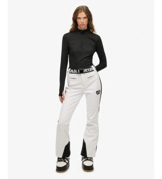Superdry Pantaln Luxe Ski blanco