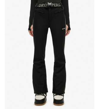 Superdry Pantaln Luxe Ski negro