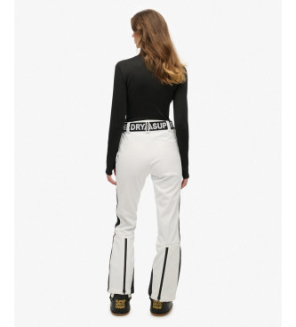 Superdry Pantalon Luxe Sky blanc
