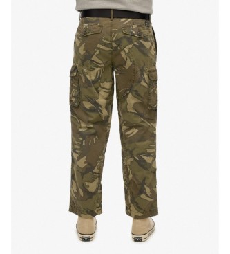 Superdry Pantalone cargo Parachute Light verde